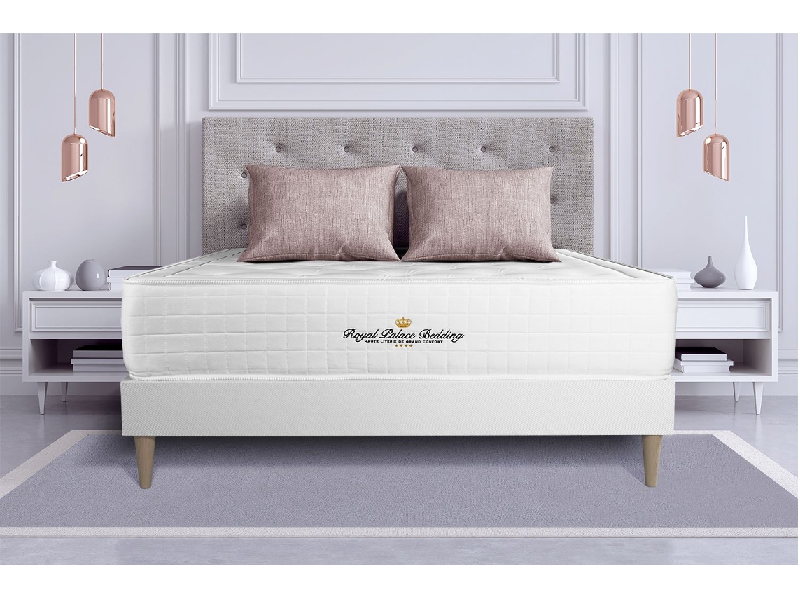 Somier Buckingham Multiláminas Zonas ROYAL PALACE BEDDING Espuma con memoria Blanco (160x200)