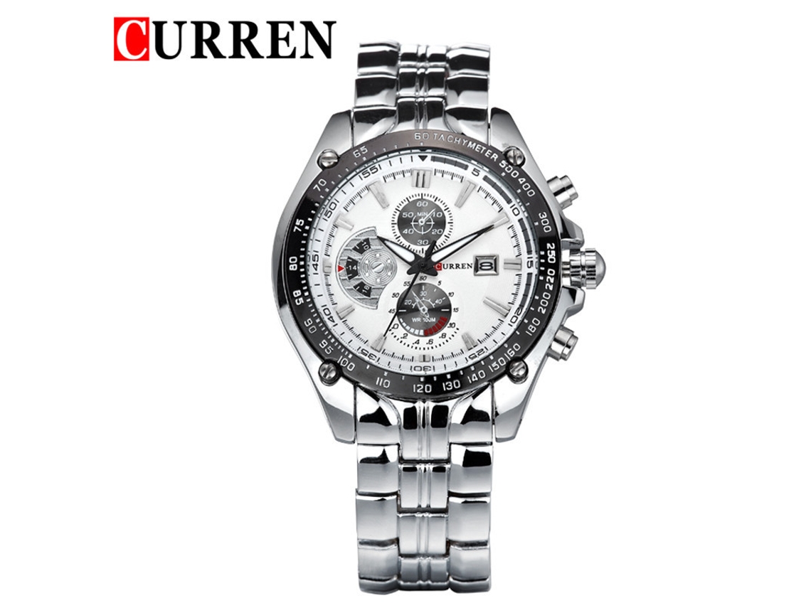 Elegante Reloj De Cuarzo Para Hombre De Acero Inoxidable