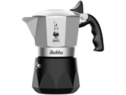 BIALETTI New Brikka 2023 Cafetera Moka Individual Capaz de Hacer Espresso Cremoso 2 Tazas Aluminio y Negro