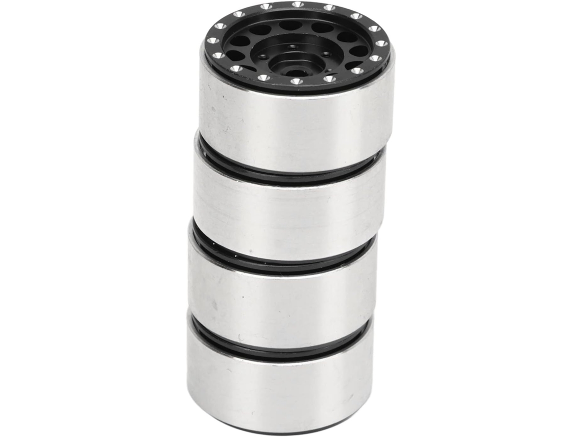 Bujes De Rueda Beadlock De Aleación De Aluminio Para Coches Rc, 4 Piezas, Para Coches Axial Scx24/24 De 18 Pulgadas.