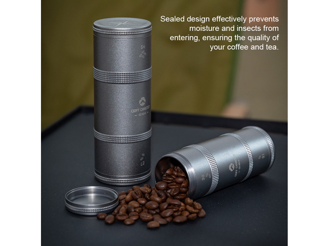 Cafetera/tetera sellada de aluminio en capas para acampar al aire libre