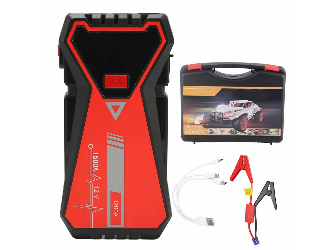 Arrancador De Batería Para Coche 1500a 26000mah 12v Recargable Ip66 Lcd Para Camping