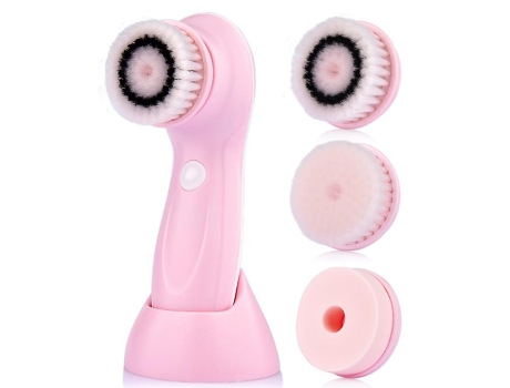 Cepillo limpiador facial 5 en 2, cepillo limpiador facial eléctrico recargable resistente al agua, cepillo facial giratorio para limpieza profunda ...