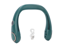 Ventilador de cuello USB silencioso portátil sin aspas con LED