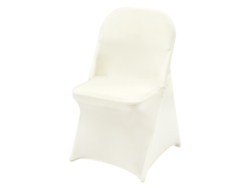 50 Fundas Para Sillas Succebuy Plegables De Spandex Elástico Blanco Cenas De Bodas