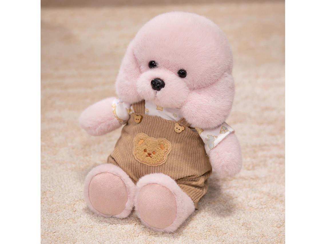 Peluche de Labrador sentado, marrón claro CHABERLU