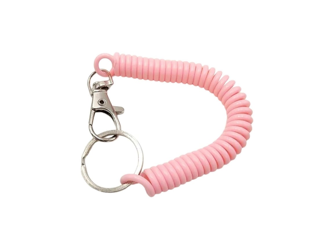 Chaveiro Retrátil Com Mola Espiral, Porta-chaves Seguro, Joia, Enfeite Elástico Para Pendurar, Ideal Para Trabalhadores De Escritório E Estudante