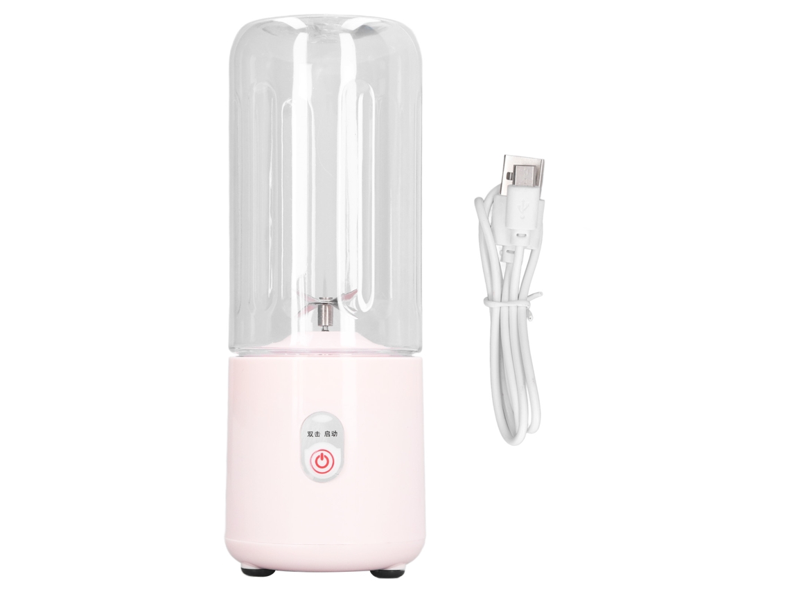 Licuadora portátil de 6 cuchillas, recargable por USB, multifuncional, mini batidora de frutas para el hogar, estudiantes, 500 ml