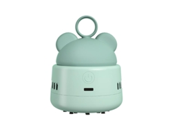 Mini aspirador de pó de mesa com carregamento USB, escova de limpeza e anel de cabeça em formato de urso para fácil manuseio. Aspirador .