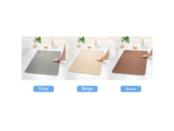 2026-tapete De Baño Antideslizante 24x16 Pulgadas Absorbente Rápido Secado Pvc Esponja Lavable Máquina Para Baño Ducha Cocina