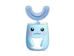 Cepillo De Dientes Eléctrico Ultrasónico Para Niños Con Temporizador Inteligente, Clasificación Ipx7, Para Niños De 2 A 8 Años, Azul.
