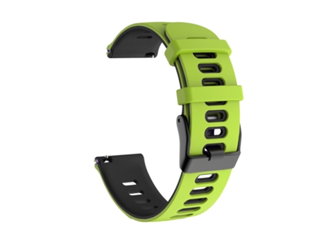 Correa de Silicona 20mm bicolor con hebilla negra para Samsung Galaxy Watch4 44mm 40mm/Watch4 Classic 46mm 42mm/Gear S2/Garmin Forerunner 245 - ver...