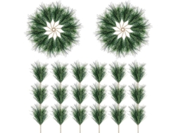 Pequeños Ramos Artificiales De Agujas De Pino Para Decoración Navideña Y De Fiestas (60 Unidades)