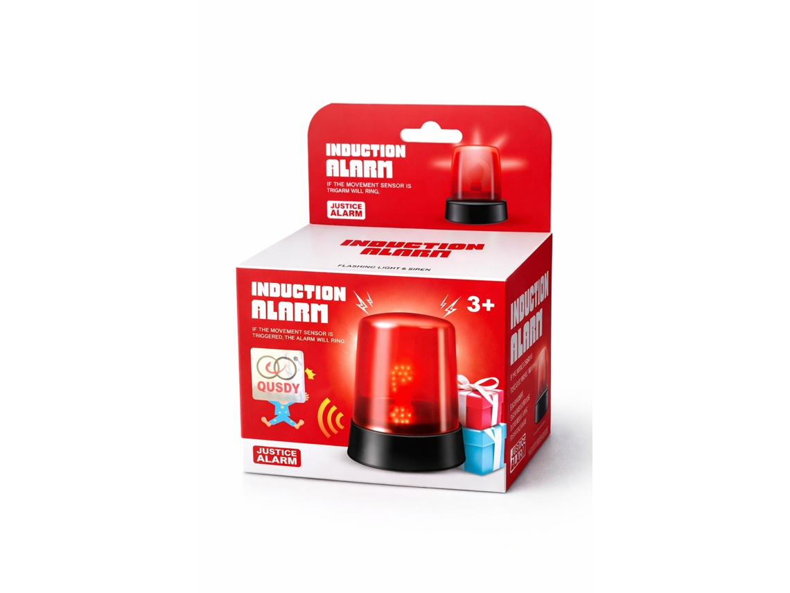 Luz de alarma con sensor de movimiento y sirena – Luz roja intermitente