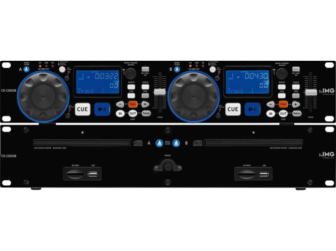 Controlador De Dj monacor cd230usb