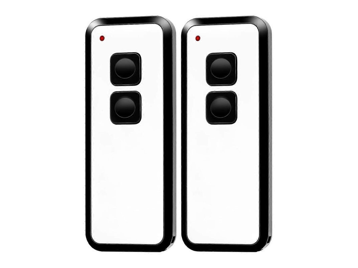Control Remoto Para Puerta De Garaje De 433,92 Mhz Para Novotron 502 Max43-2, Mini-, Paquete De 2, Color Blanco Y Negro.
