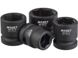 HAZET 900Sk/4 Juego de Llaves de Vaso de Impacto: Cuadrado Hueco 1/2 Pulgadas 12 5 Mm Perfil de Tracción de Hexágono Exterior 13 17 19 21 Número De