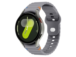 Correa de silicona para Samsung Galaxy Watch 7 (40/44 mm) - 20 mm con costuras onduladas y hebilla invertida