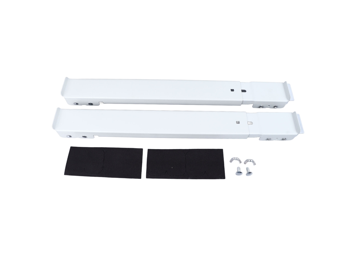 Soporte Móvil Extensible Para Electrodomésticos Con Ruedas, 24 Rodamientos, Alta Resistencia (300 Kg), Color Blanco.