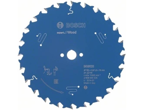 Disco de Sierra Circular BOSCH Expert para Madera 184x16x2.6 mm - 24