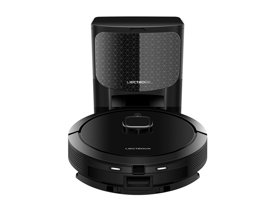 Aspiradora robot Liectroux G7, succión de 6500 Pa, batería de 5200 mAh, navegación láser, autonomía de 180 minutos, color negro