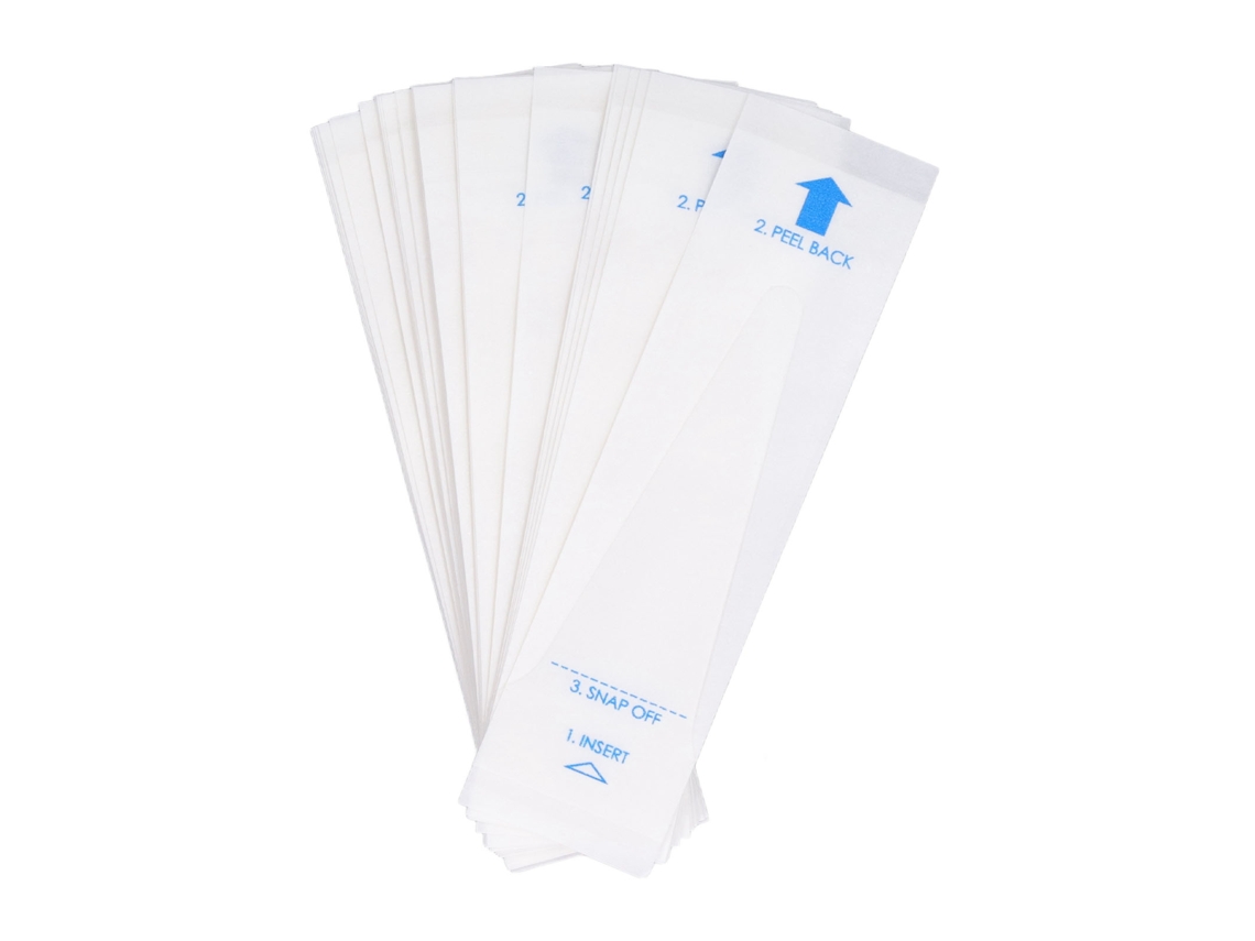 50 Fundas Desechables Para Sonda De Termómetro Digital, De Pe Y Papel, 9,5 X 2,5 Cm.