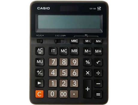 CASIO Gx-12B Calculadora Negra