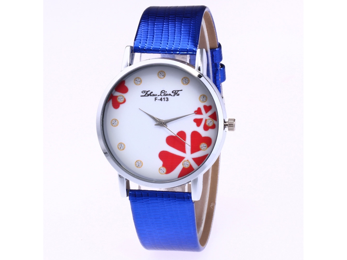 Elegante Reloj De Cuarzo Para Mujer, Estilo Cristal Templado, Aleación De Oro Rosa.