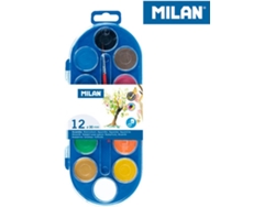 Kit 12 Tabletas Acuarela 30Mm con Pincel