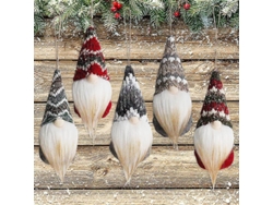 Juego De 5 Muñecos De Peluche Suecos Hechos A Mano Con Forma De Gnomo Navideño Para Decorar El Árbol De Navidad.