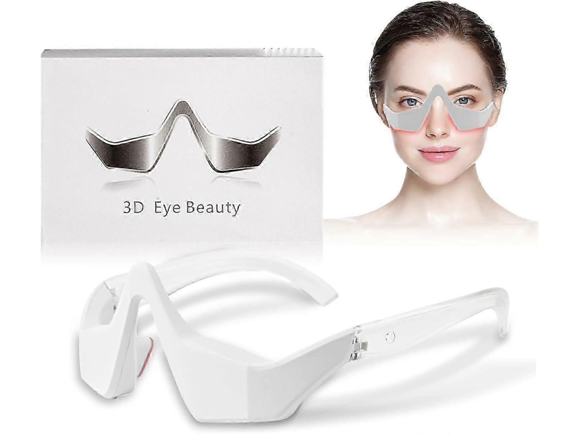 Masajeador ocular 3D con terapia de luz roja. Dispositivo de belleza avanzado para reducir ojeras, hinchazón y arrugas. Gafas relajantes GOKOCO.