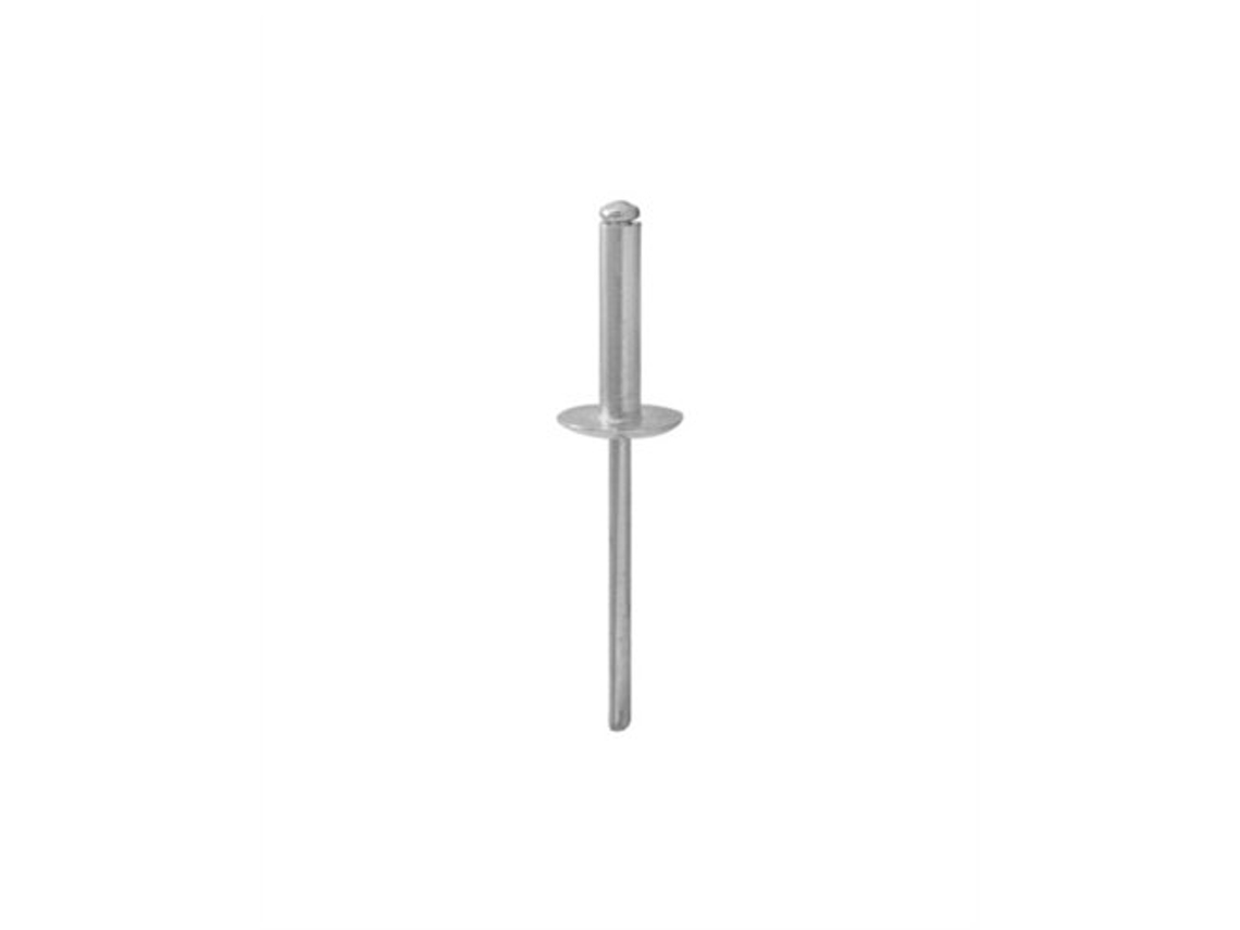 Remaches de aluminio Remax de 4 mm x 14 mm, acero cincado - Paquete de 500 unidades