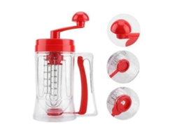 Batidora Manual De Mano Para Panqueques Y Cupcakes, Hecha De Abs Duradero, Con Dosificación De Mezcla, Control De Porciones, Fácil De Limpiar, Sin Bpa