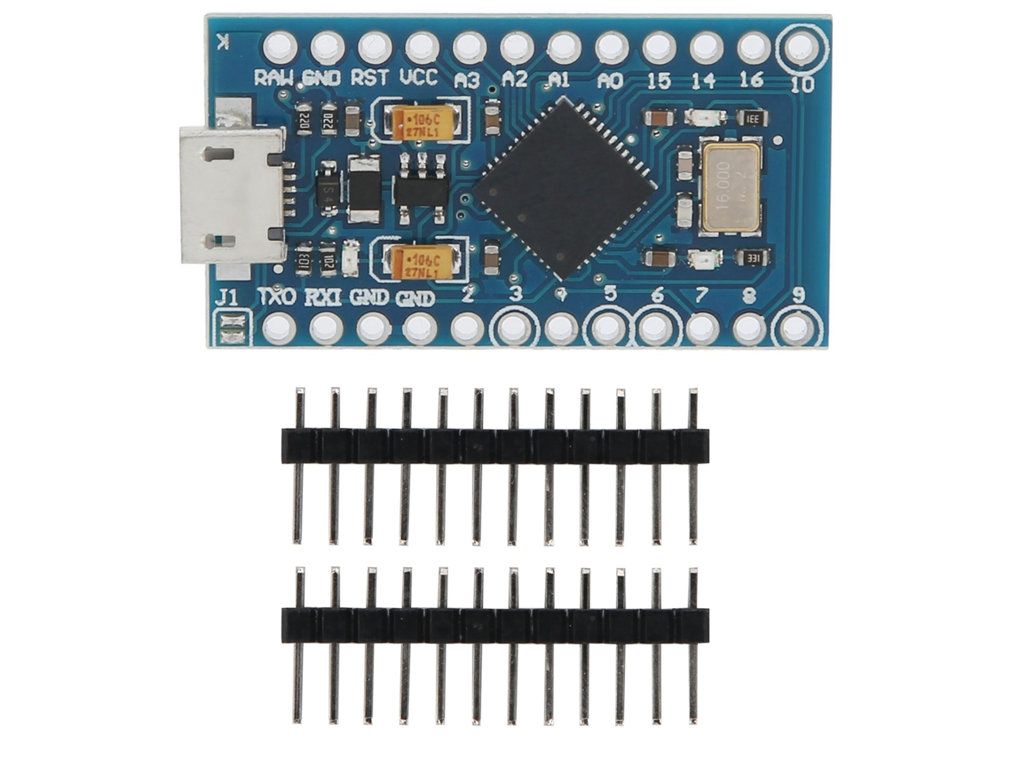 Placa De Desarrollo De Microcontrolador Diy Con Pines De Conexión Pcb Componentes Electrónicos 5v/16mhz