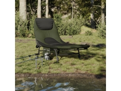 Tumbonasilla De Pesca Con Patas Para Barro Ajustable Plegable Verde Wsd86641