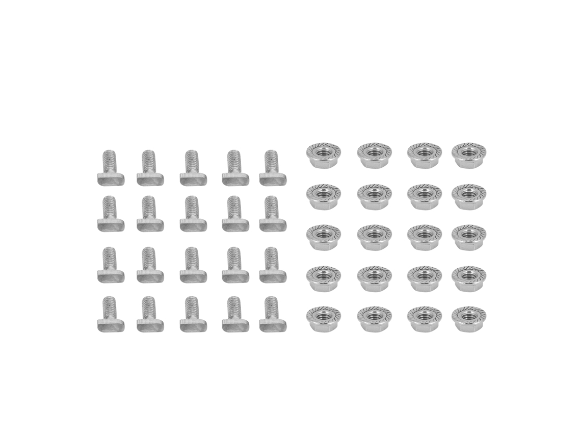 Juego de 20 tornillos y tuercas M6 de acero inoxidable 304 para horno
