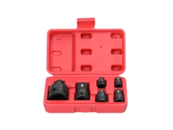 Juego de 6 adaptadores reductores de impacto con carcasa de 1/4, 3/8, 1/2 y 3/4 de pulgada | Sin marca