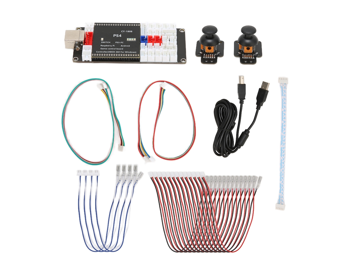 Controlador De Juegos Usb Arcade Encoder Sin Retardo, Placa De Código Diy Con Sensor De Joystick Analógico 3d Para Ps4