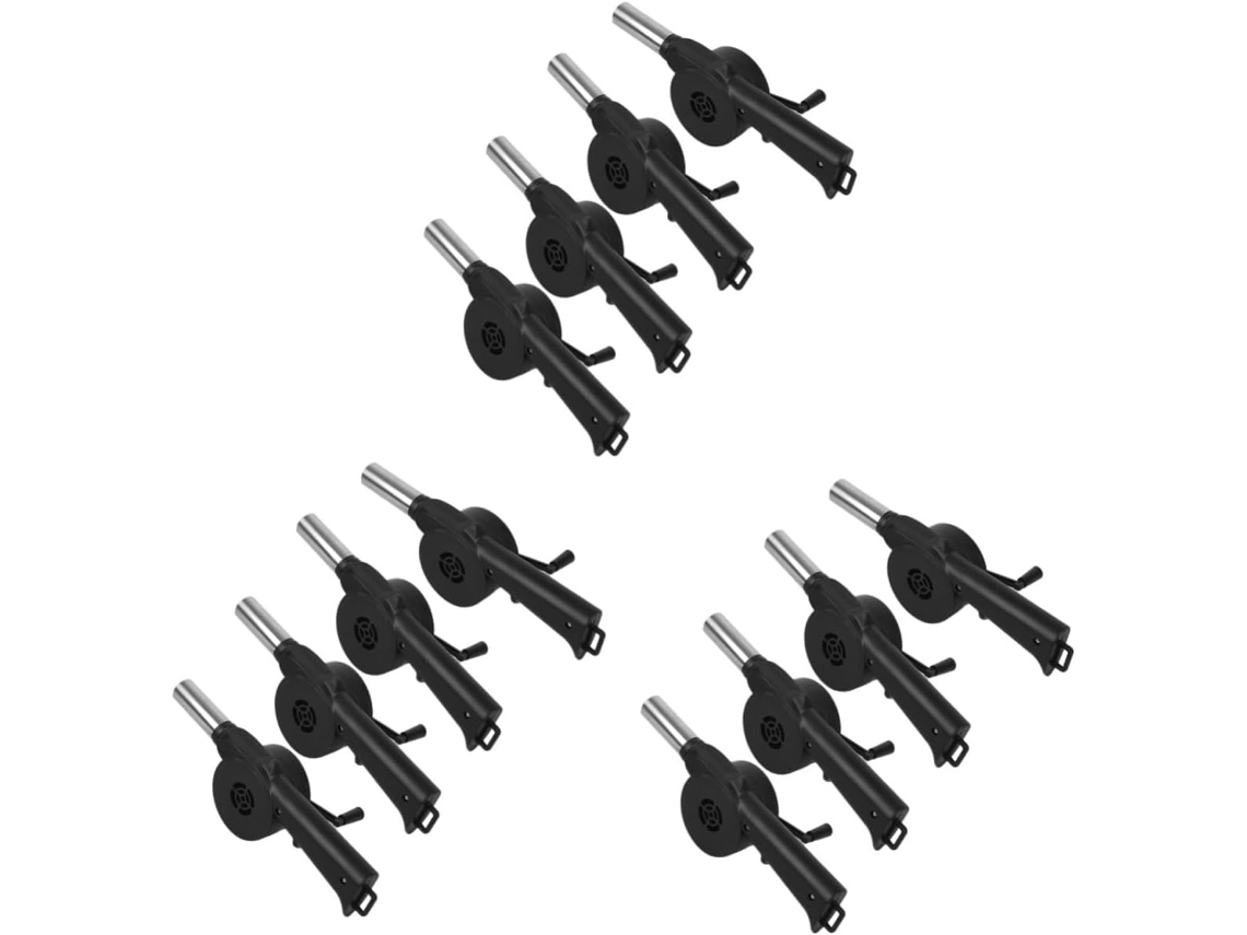 12 piezas de sopladores de mano, ventiladores de aire para barbacoa, accesorios para cocina y fuego...