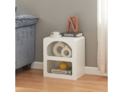 Mesa auxiliar Vågå multiusos MDF 60x60x26 cm - Blanco [EN.CASA]