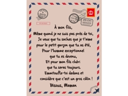 Manta De Franela Suave Con Letras Francesas Para Hijo E Hija, Manta Cálida De Invierno.