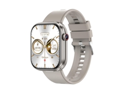 Smartwatch 2 en 1 con pantalla cuadrada de 2,02 pulgadas y Bluetooth. Resistente al agua IP67. (Plateado)