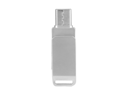 Disco Flash Usb De 32g De Aleación De Zinc Rotativo 2 En 1 Con Interfaz Dual Usb2.0