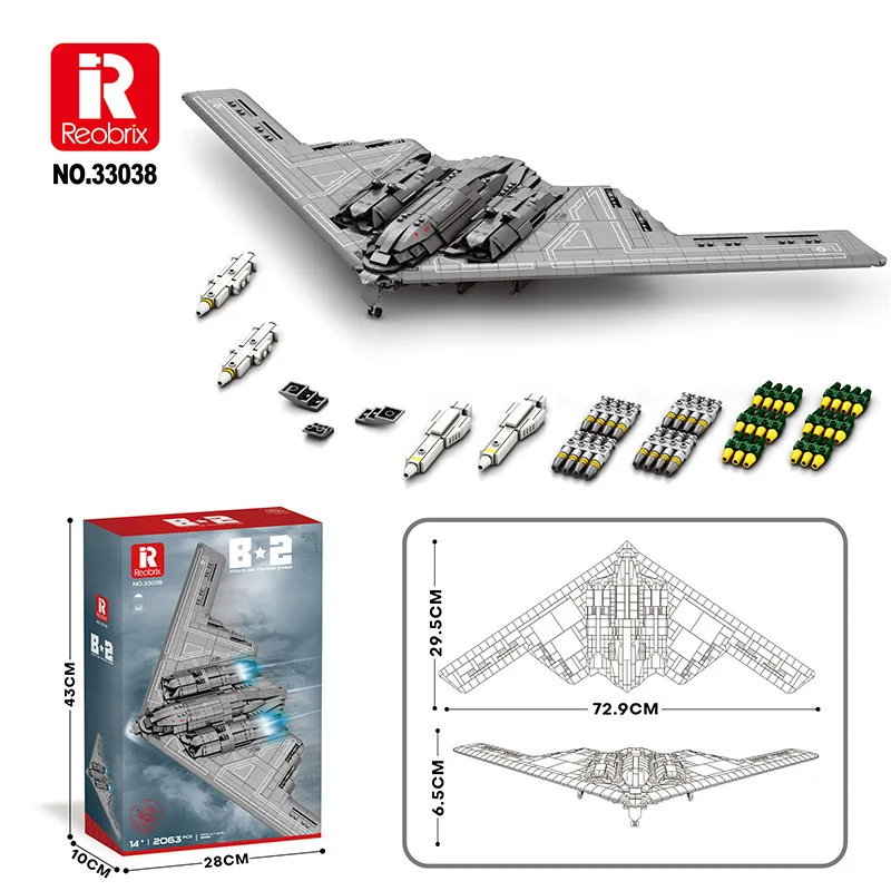 (33038) Modelo De Bloques De Construcción Militares Moc Juguete Para Niño Adorno Creativo Regalo Educativo