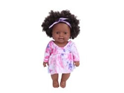 Muñeca Africana De Imitación De Bebé De 30 Cm Con Cabello Rizado Y Suave, De Vinilo, Ideal Como Regalo Para Niños Mayores De 3 Años.