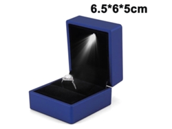 EIOORORRIY Caixa Iluminada Led Par Aliança Brinco Porta-jóias Organizador De Embalagem Para Noivado Casamento Presente