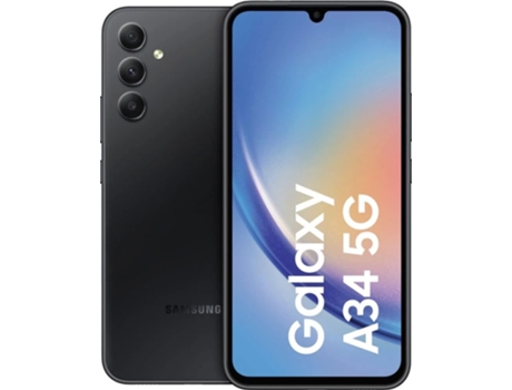 SAMSUNG Galaxy A34 5G 128Gb Awesome Graphite Negro (Reacondicionado Como Nuevo)