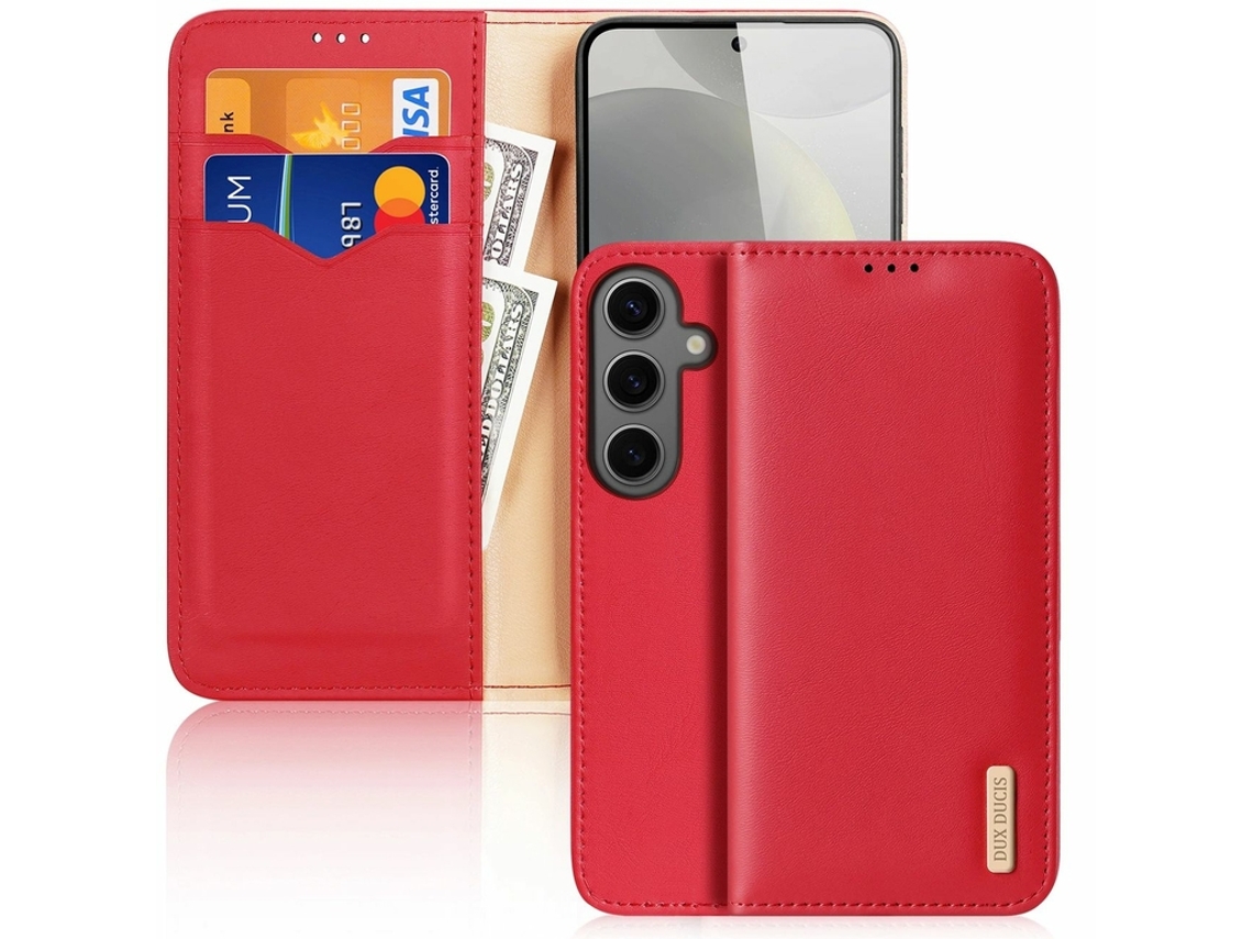 Estuche Viho Solapa Bloqueador para Samsung Galaxy S24 DUX DUCIS Rojo