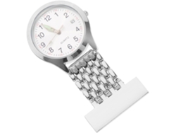 Reloj Digital Enfermera Colgante Acero Inoxidable Silver Accesorio Médico Profesional Uniformes Hospitalarios
