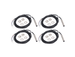 Juego De 4 Sensores De Proximidad Inductivos De 8 Mm, Pnp, 3 Hilos, Nc, Ip67, 6-36 V Cc, Indicador Led.